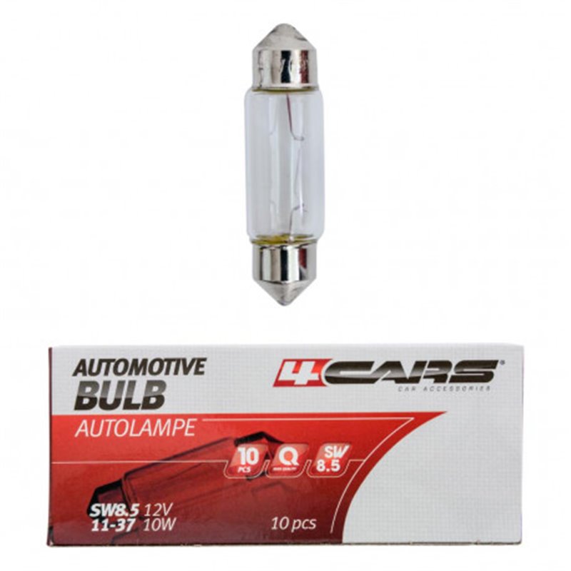 Trebor Autožiarovka SW8,5 10W 12V 11x37 10ks 95309