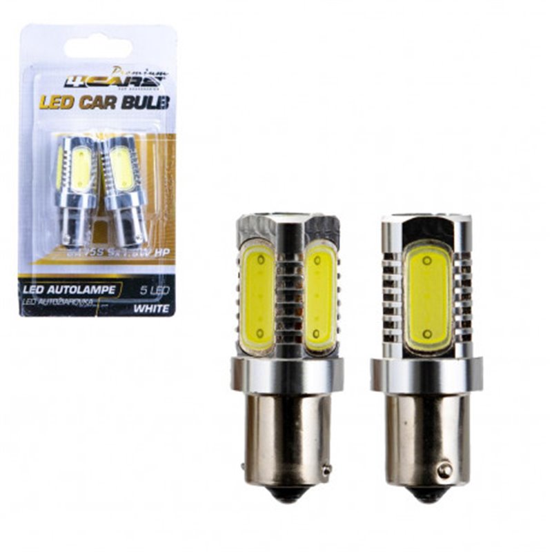 Trebor Autožiarovka BA15S 5*1,5W HP Biela LED HQ sada 96795