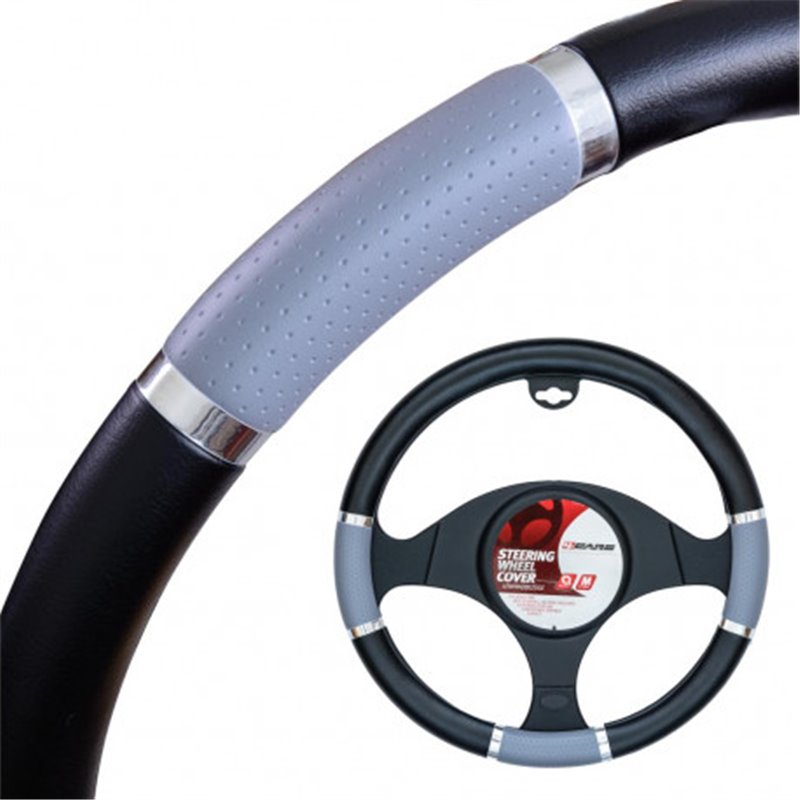 Trebor Poťah volantu 37-39 čier-sedý 92247