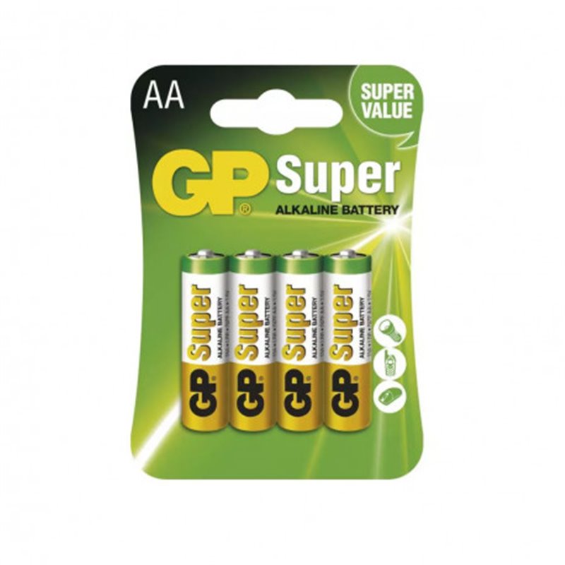 Trebor Batéria alkalická GP Super AA LR6 4ks B1321