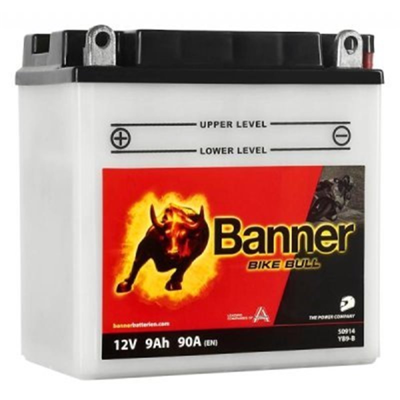 Banner Bike Bull 9AH motobatéria 12V 90A YB9-B 50914