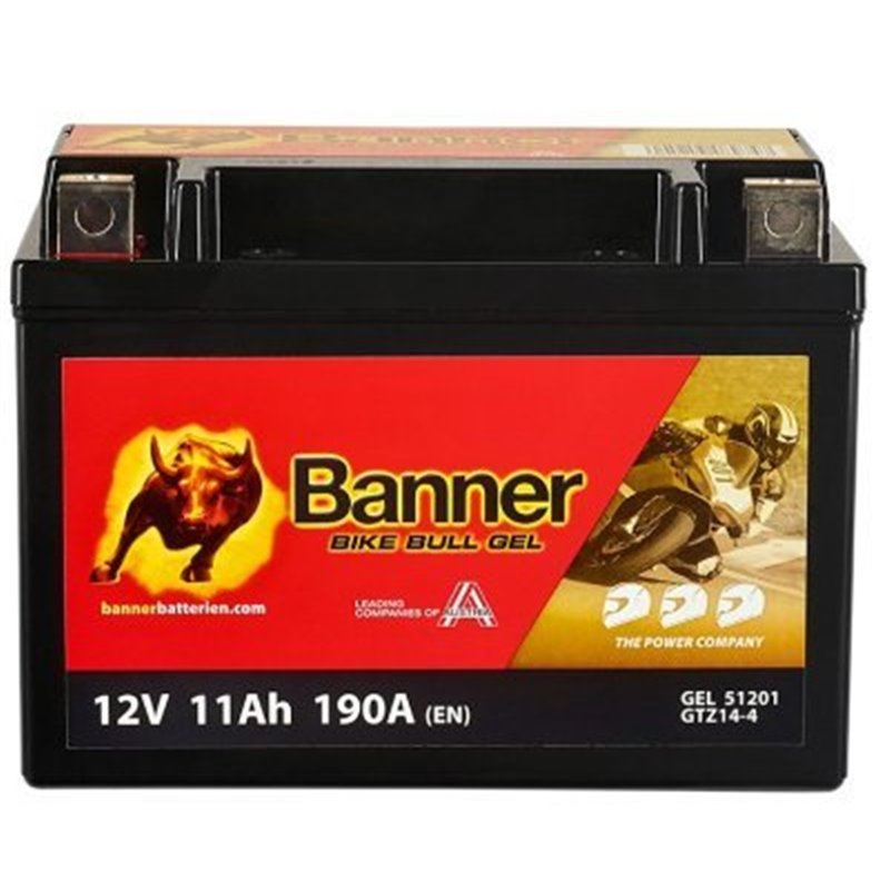 Banner Bike Bull AGM 8Ah motobatéria 12V110A GTZ14-4 512 01