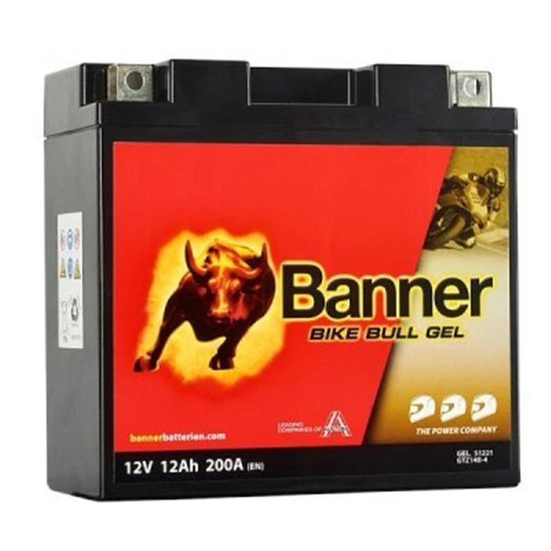 Banner Bike Bull GEL 12Ah motobatéria 12V200A GTZ14-B4 512 21