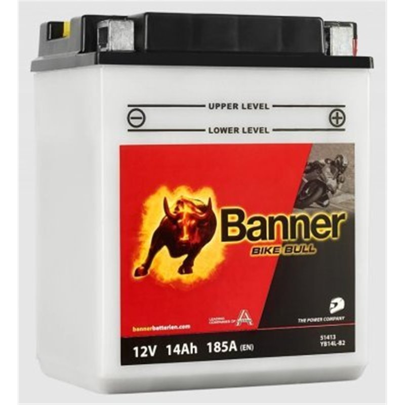 Banner Bike Bull 14AH motobatéria 12V185A YB14L-B2 51413