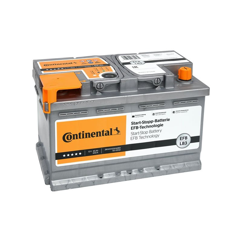 CONTINENTAL EFB 65Ah, autobatéria 12V LB3, 650A , 2800012004280