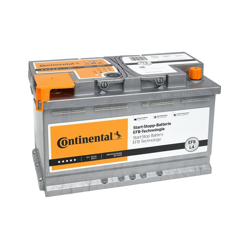 CONTINENTAL EFB 80Ah autobatéria 12V, 800A , 2800012040280