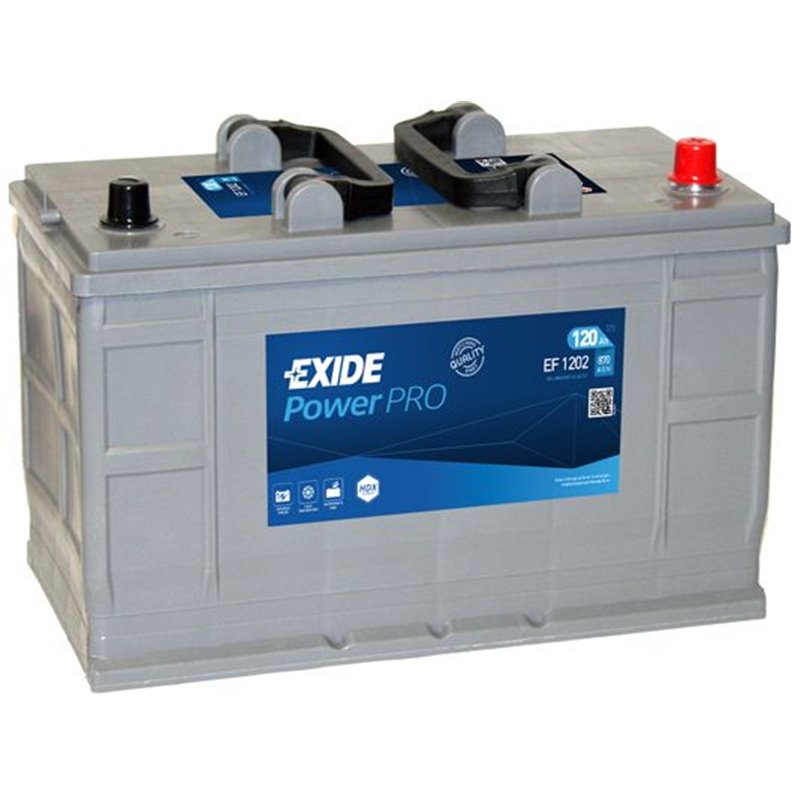 EXIDE Power PRO 120Ah, autobatéria 12V, 870A , EF1202