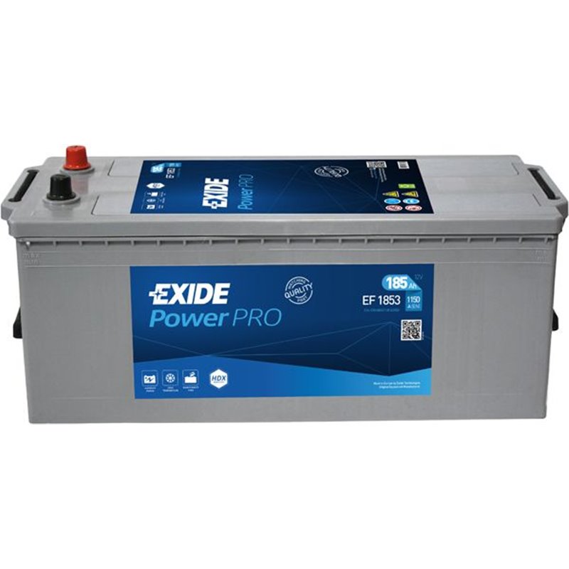 EXIDE Power PRO 185Ah autobatéria 12V, 1150A , EF1853
