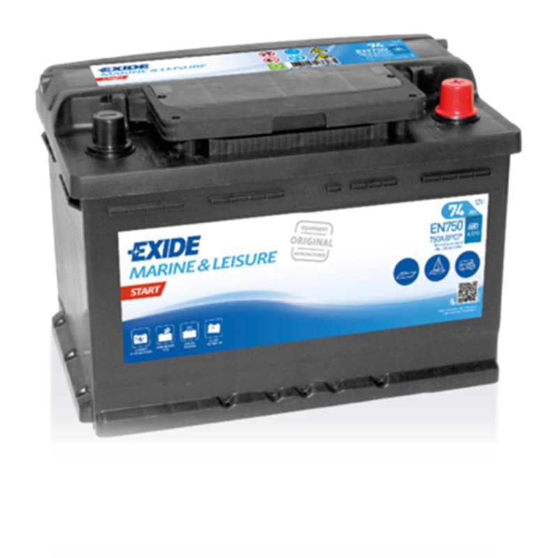 EXIDE START 74Ah autobatéria 12V, 690A , EN750