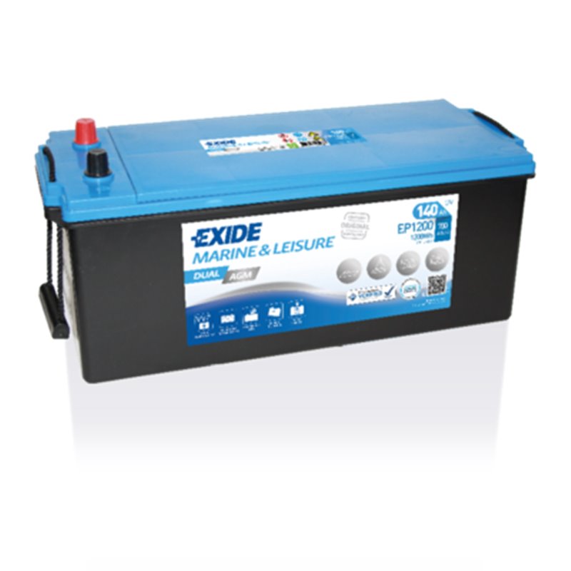 EXIDE DUAL AGM 140Ah, autobatéria 12V, 700A , EP1200