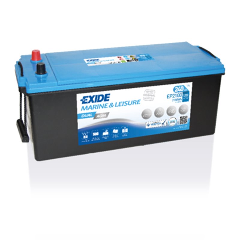 EXIDE DUAL AGM 240Ah, autobatéria 12V, 1200A , EP2100