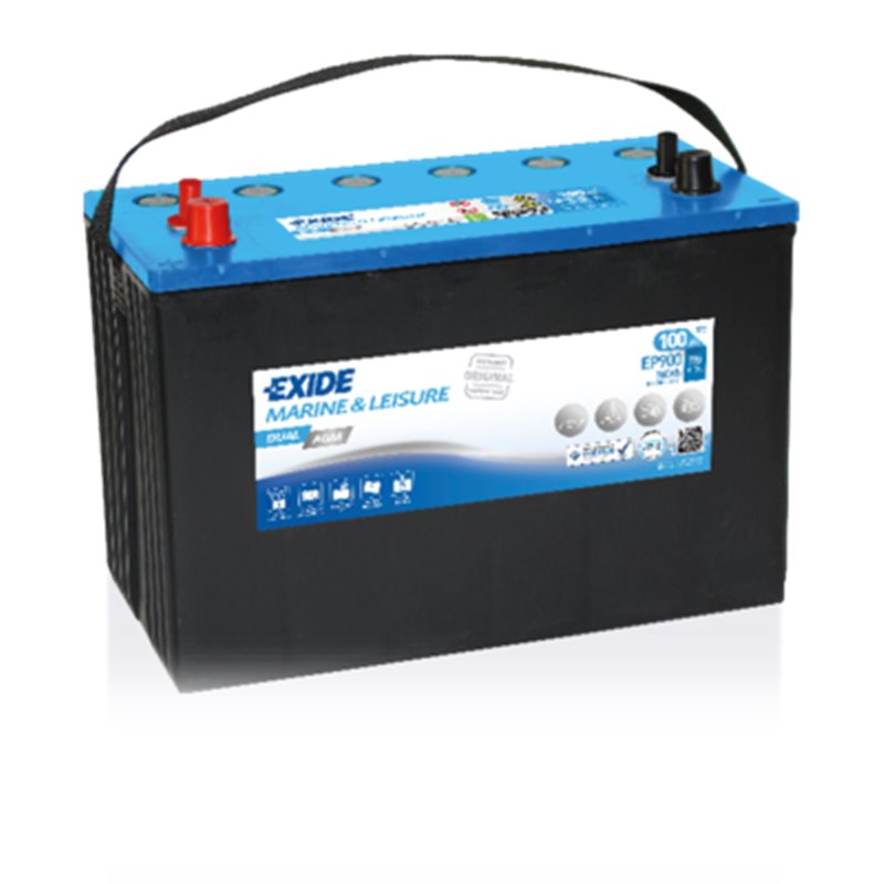 EXIDE DUAL AGM100Ah autobatéria 12V,800A , ĽAVÁ !!! EP900