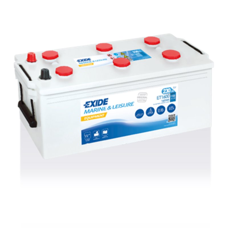 EXIDE EQUIPMENT 230Ah, autobatéria 12V, 1100A , ET1600