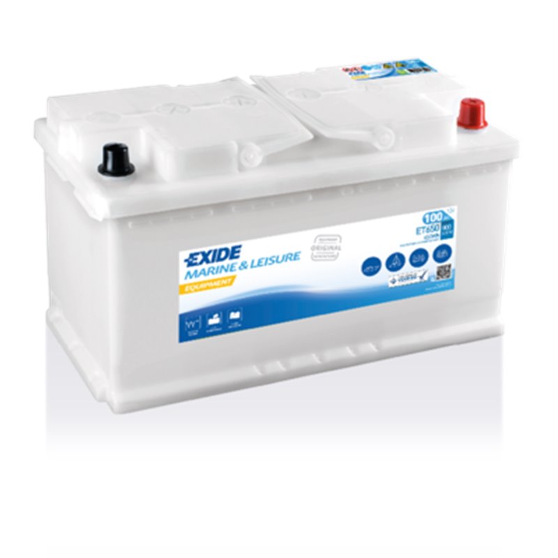 EXIDE EQUIPMENT 100Ah, autobatéria 12V, 800A , ET650