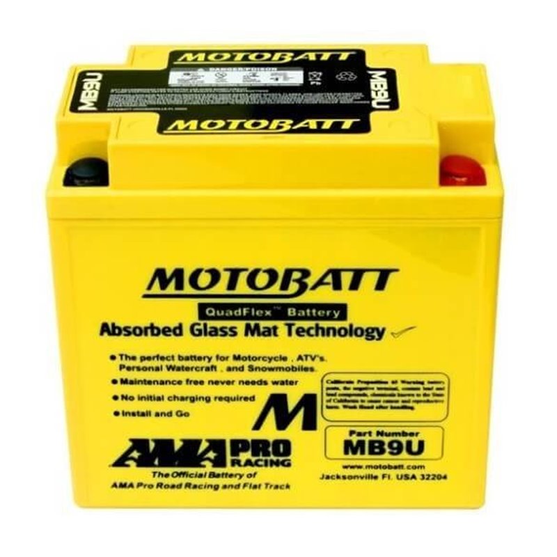 MotoBatt motobatéria 12V/ 11Ah (P+L) MB9U