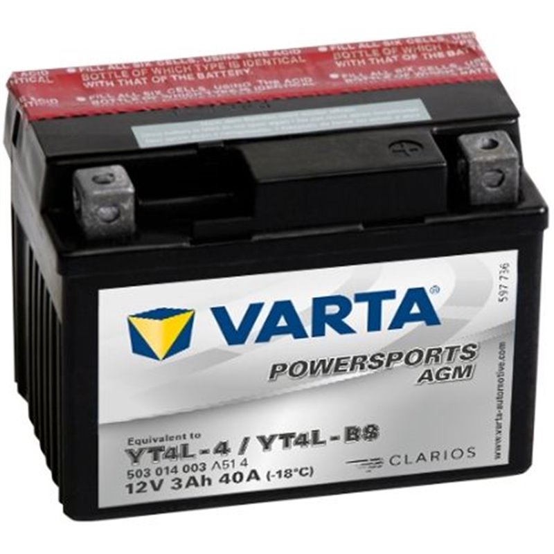 VARTA motobatéria AGM 12V, 3AH , 40A ,503014003A514