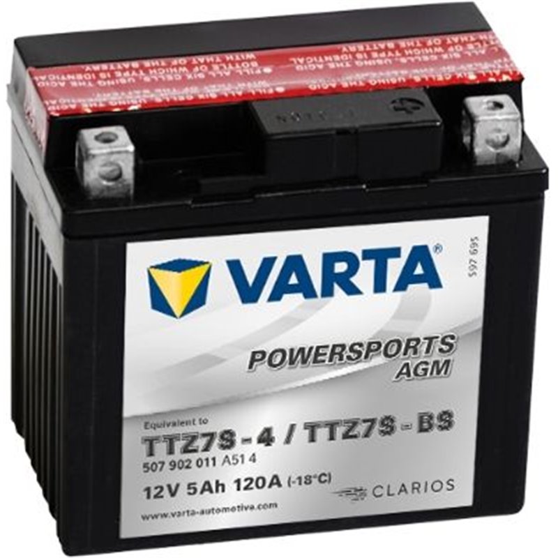 VARTA motobatéria AGM 12V , 5AH , 120A ,507 902 011