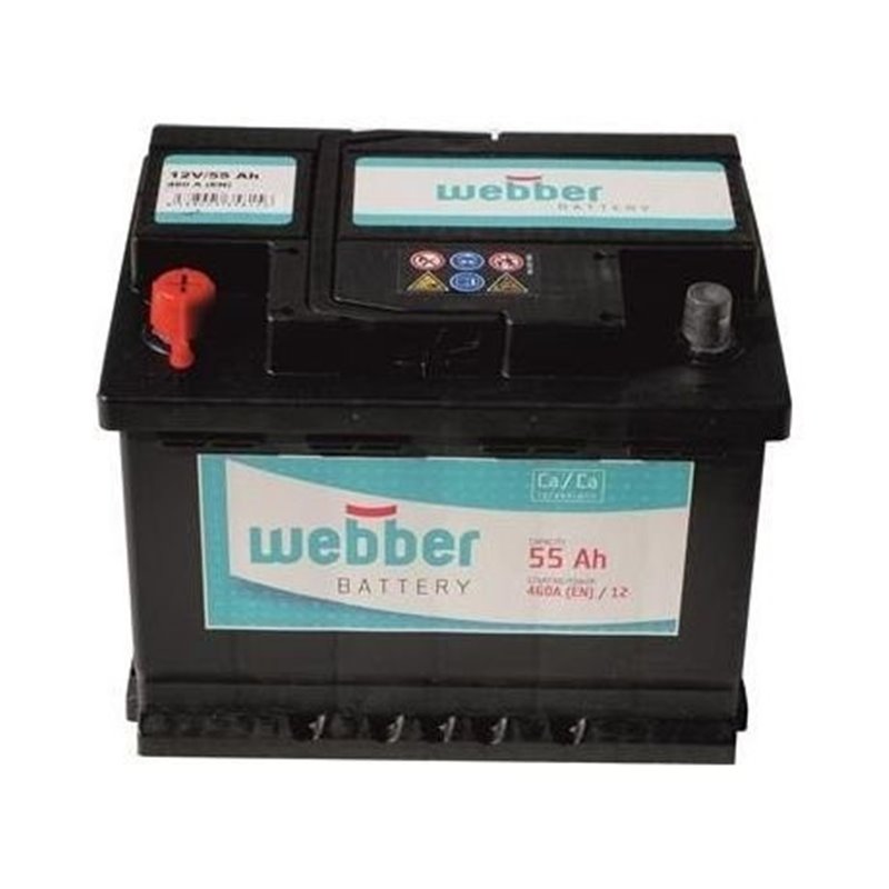 WEBBER Autobatéria 12V, 55Ah, 480A, WA0551