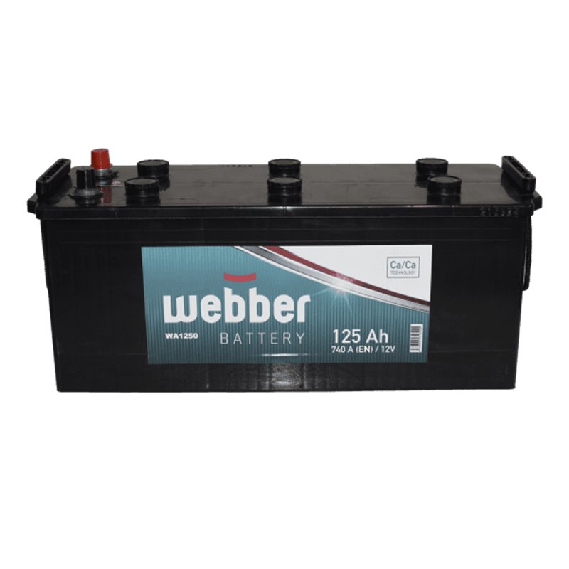 WEBBER Autobatéria 12V, 125Ah, 740A, WA1250