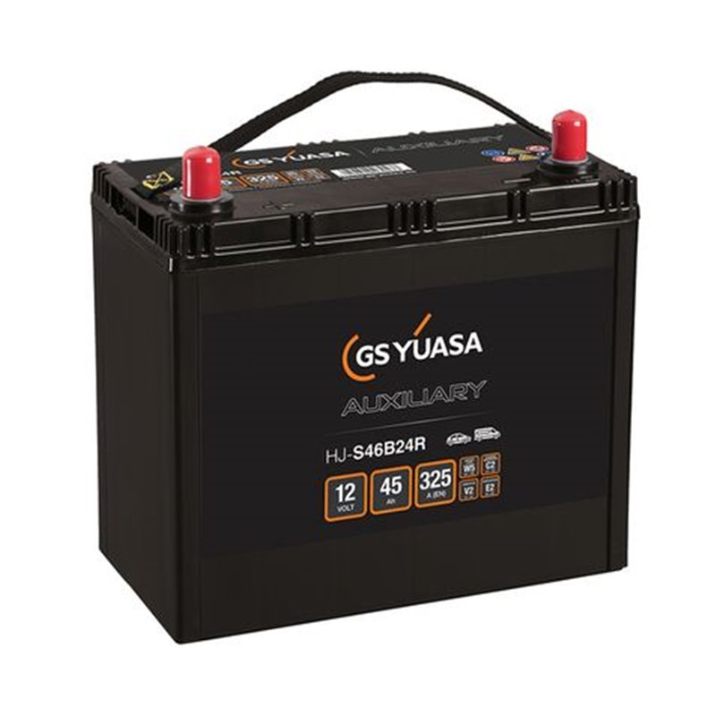 YUASA 45Ah autobatéria 12V, 325A , HJ-S46B24R