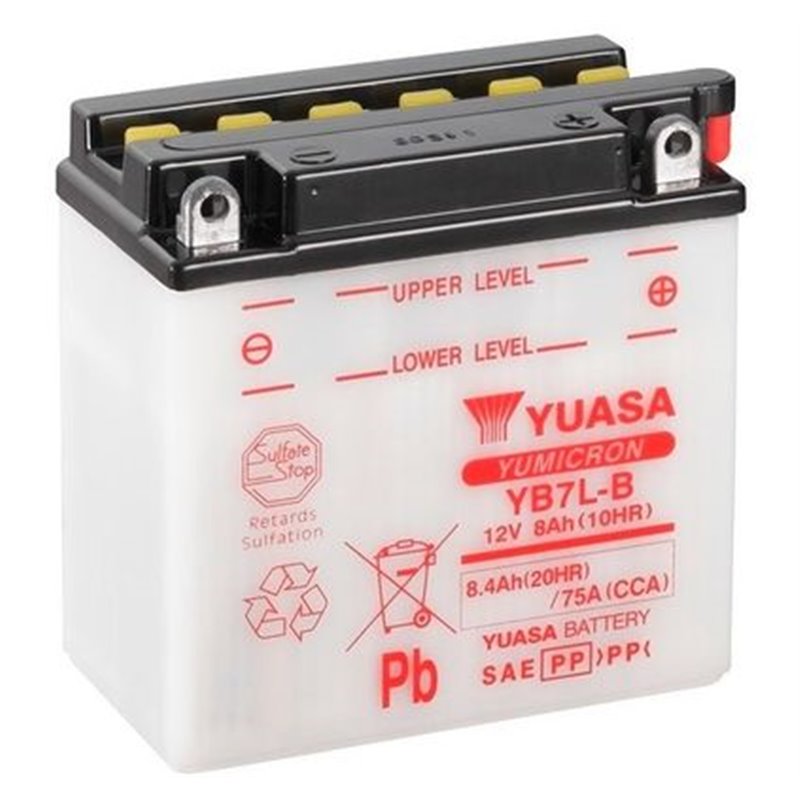 YUASA motobatéria 12V, 8,4 Ah, 75A, YB7L-B