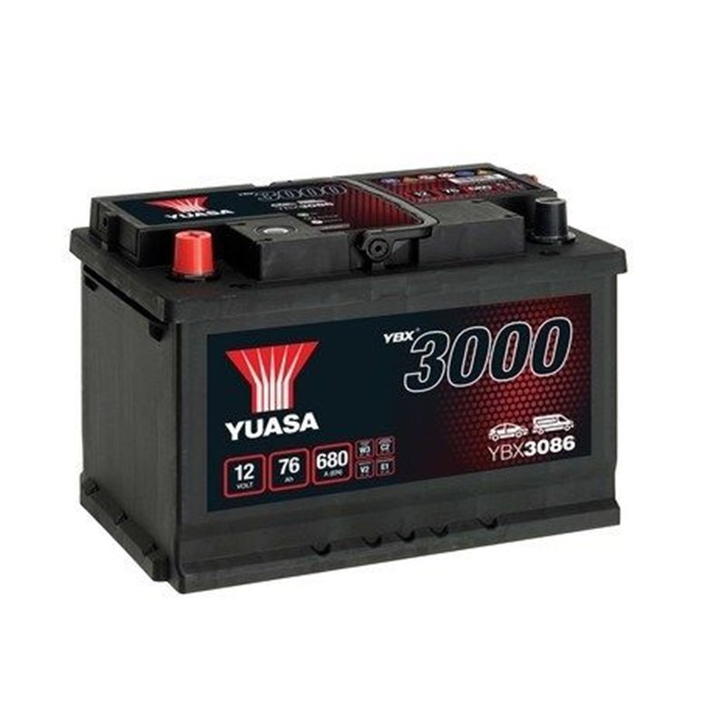YUASA 76 Ah autobatéria 12V, 680 A, ĽAVÁ!!! YBX3086