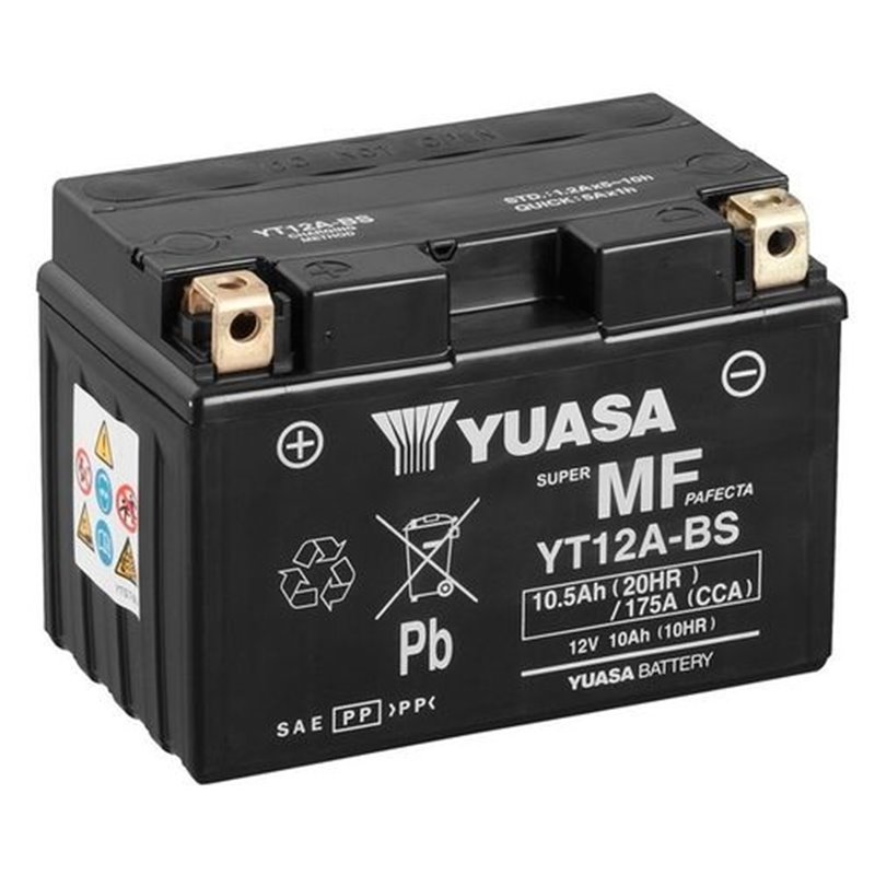 YUASA motobatéria 12V,10,5 Ah, 175A, YT12A-BS