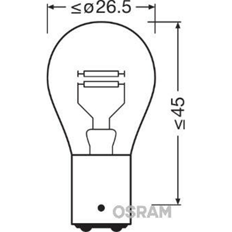 ams-OSRAM žiarovka, bzdové-/koncové svetlo 7225