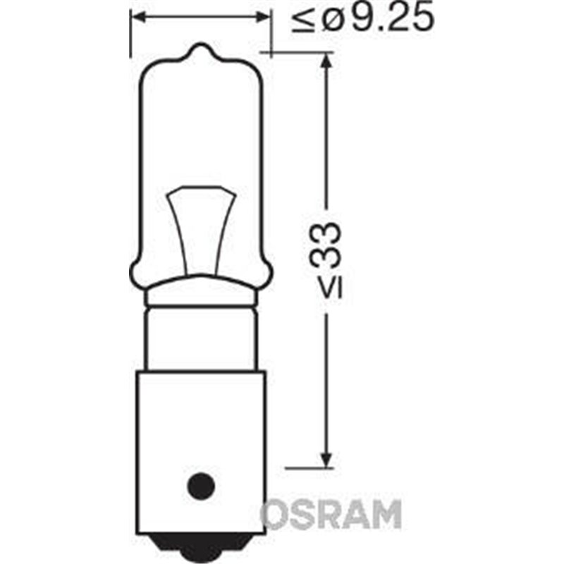 ams-OSRAM žiarovka brzdového svetla 64136