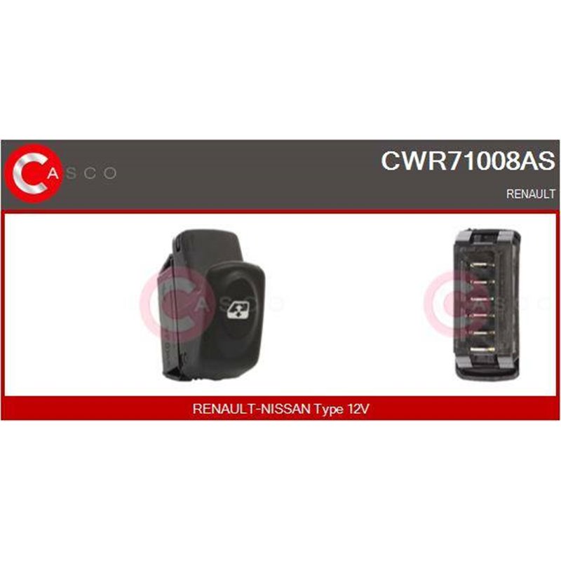 CASCO Spínač elektrického otvárania okien CWR71008AS