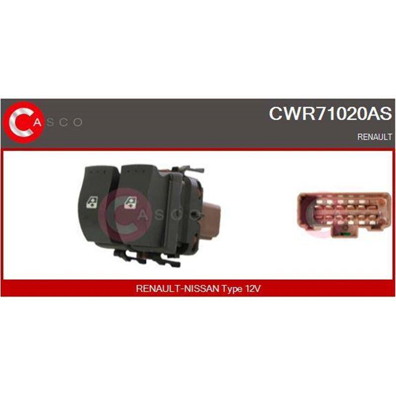 CASCO Spínač elektrického otvárania okien CWR71020AS