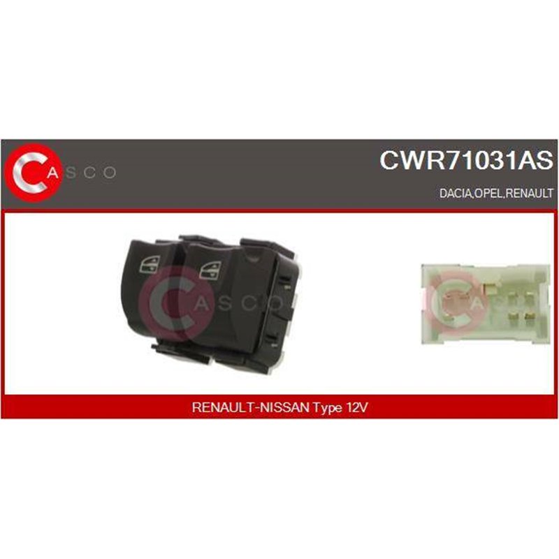 CASCO Spínač elektrického otvárania okien CWR71031AS