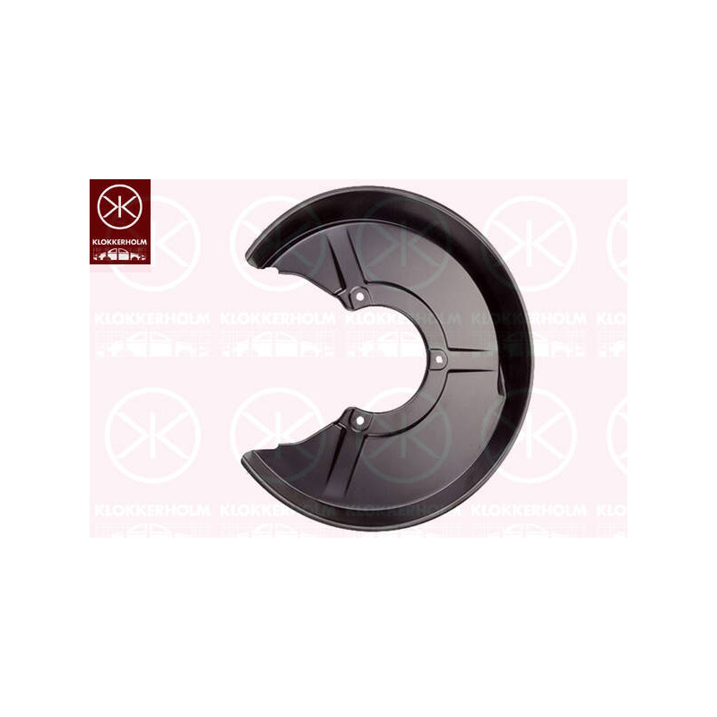 KLOKKERHOLM Ochranný plech proti rozstreku, Brzdový kotúč 0018875
