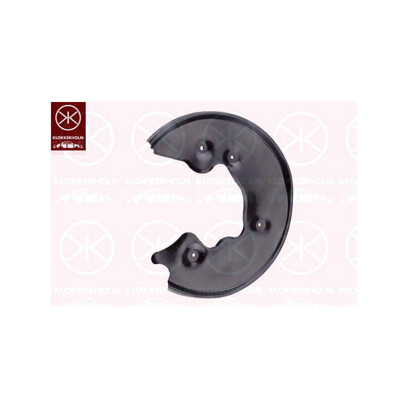 KLOKKERHOLM Ochranný plech proti rozstreku, Brzdový kotúč 0029877