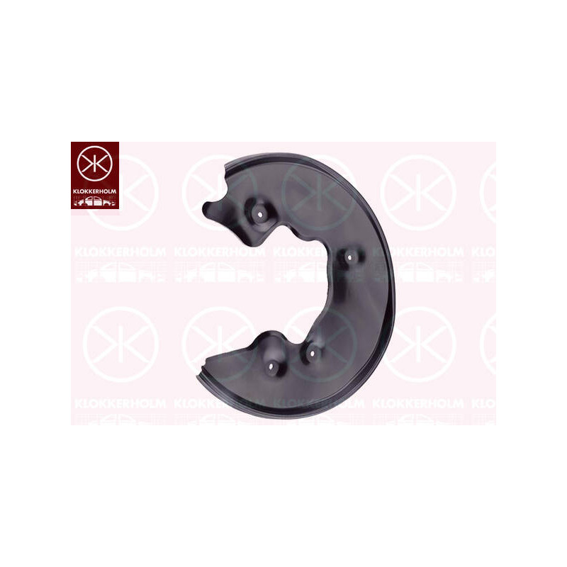 KLOKKERHOLM Ochranný plech proti rozstreku, Brzdový kotúč 0029878
