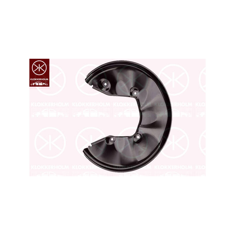 KLOKKERHOLM Ochranný plech proti rozstreku, Brzdový kotúč 0031877