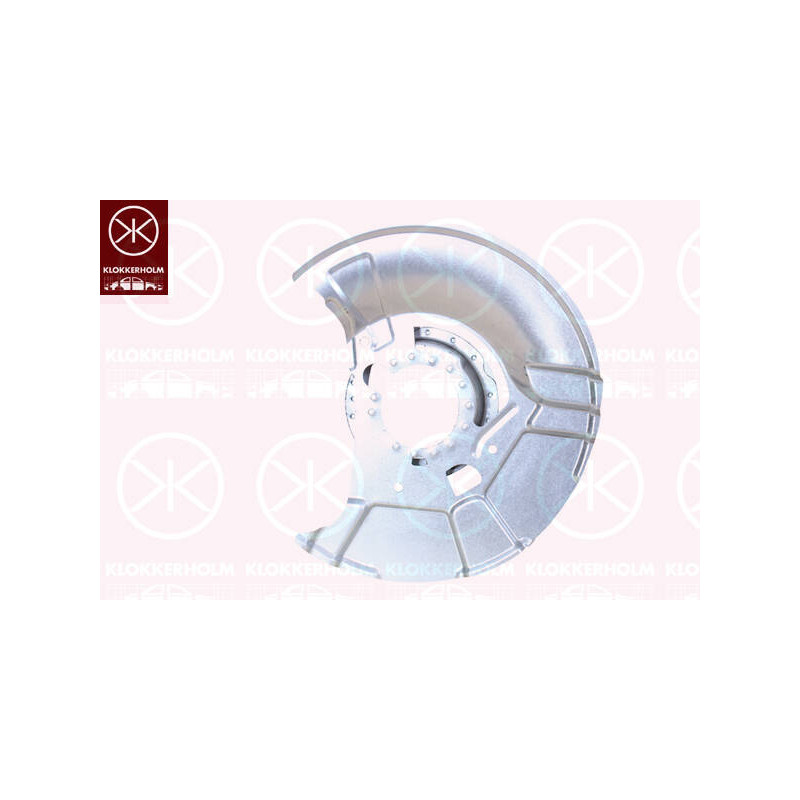KLOKKERHOLM Ochranný plech proti rozstreku, Brzdový kotúč 0060378