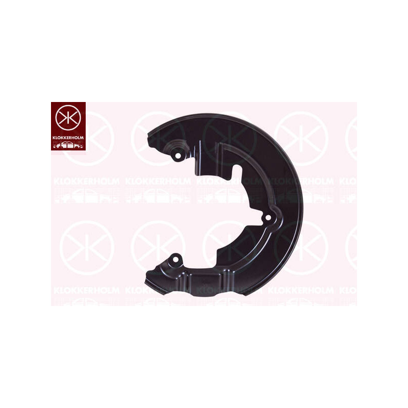 KLOKKERHOLM Ochranný plech proti rozstreku, Brzdový kotúč 2536377