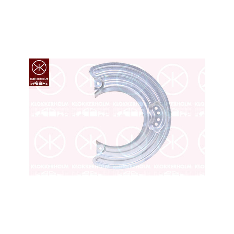 KLOKKERHOLM Ochranný plech proti rozstreku, Brzdový kotúč 3082379