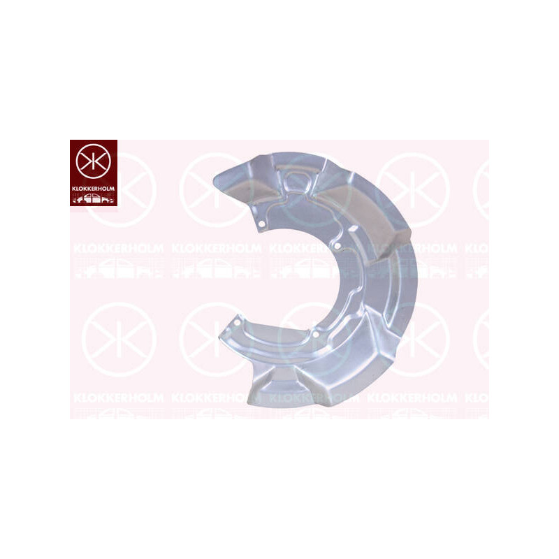 KLOKKERHOLM Ochranný plech proti rozstreku, Brzdový kotúč 4001375