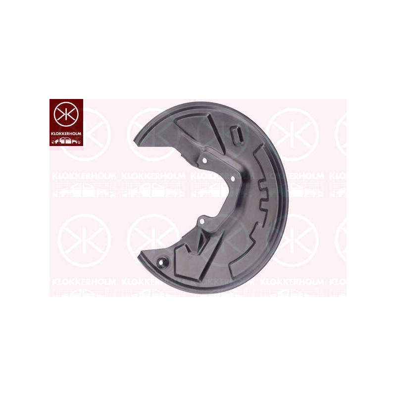 KLOKKERHOLM Ochranný plech proti rozstreku, Brzdový kotúč 5551878