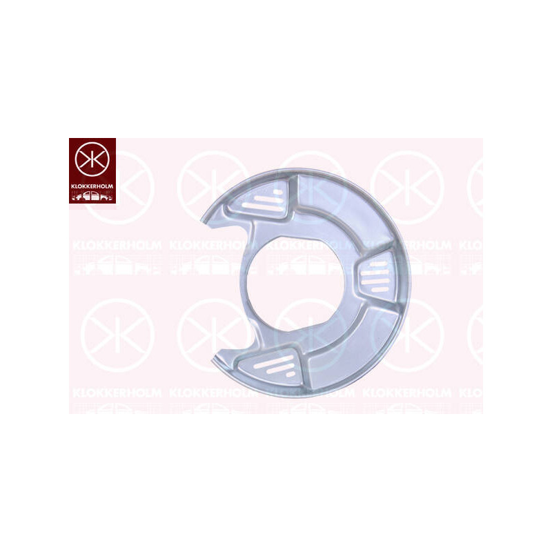 KLOKKERHOLM Ochranný plech proti rozstreku, Brzdový kotúč 8160877