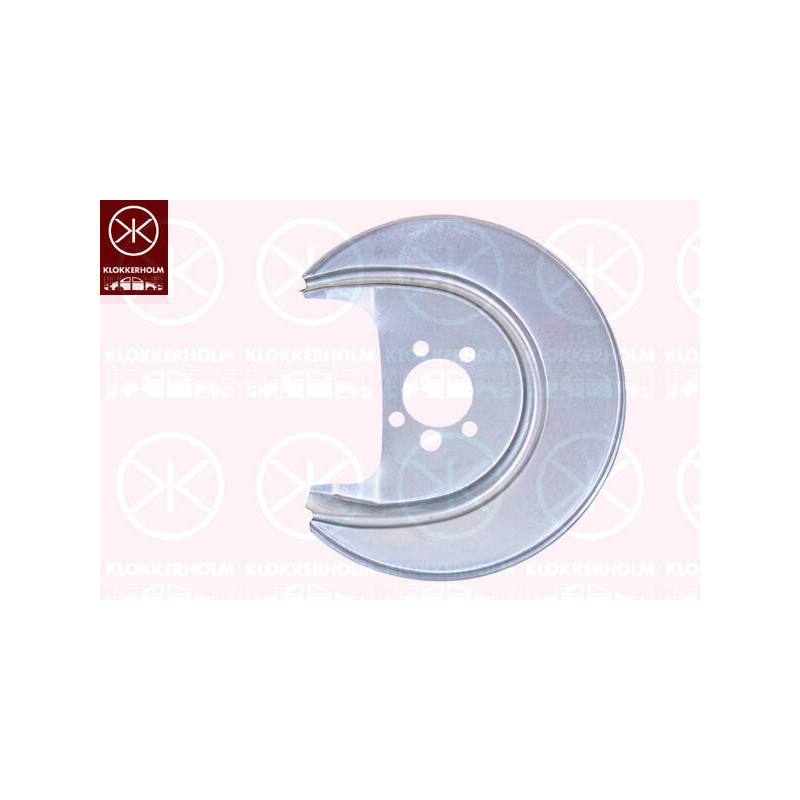 KLOKKERHOLM Ochranný plech proti rozstreku, Brzdový kotúč 9506878