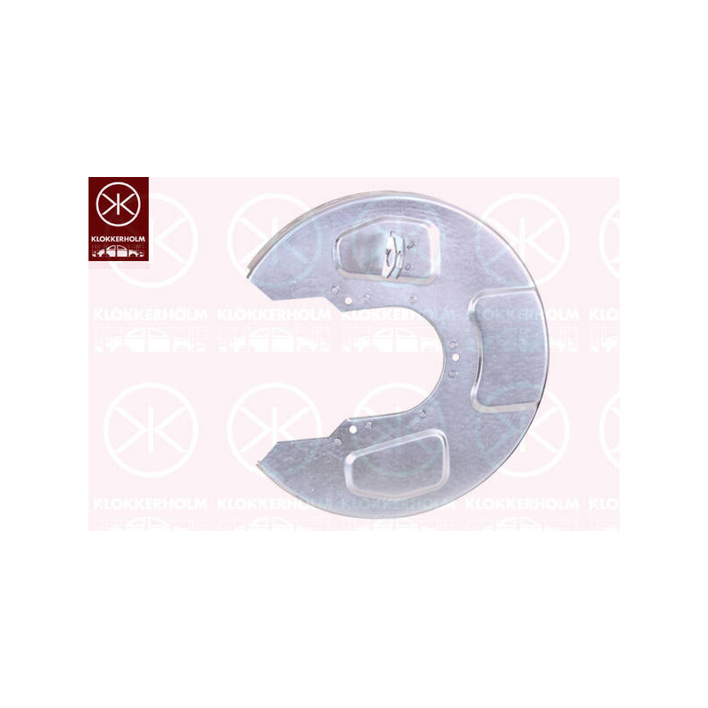 KLOKKERHOLM Ochranný plech proti rozstreku, Brzdový kotúč 9590878