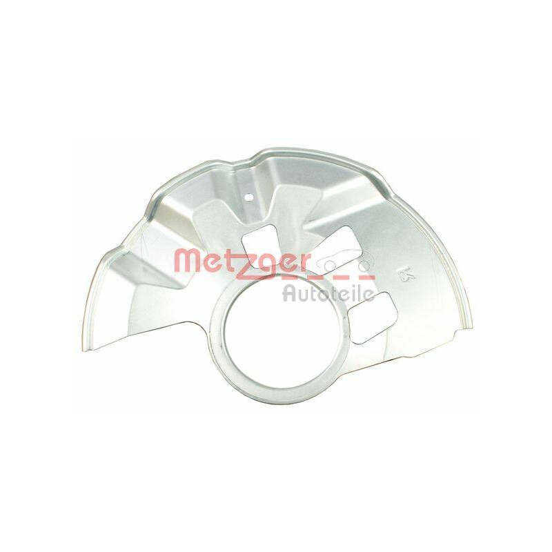 METZGER Ochranný plech proti rozstreku, Brzdový kotúč 6115190