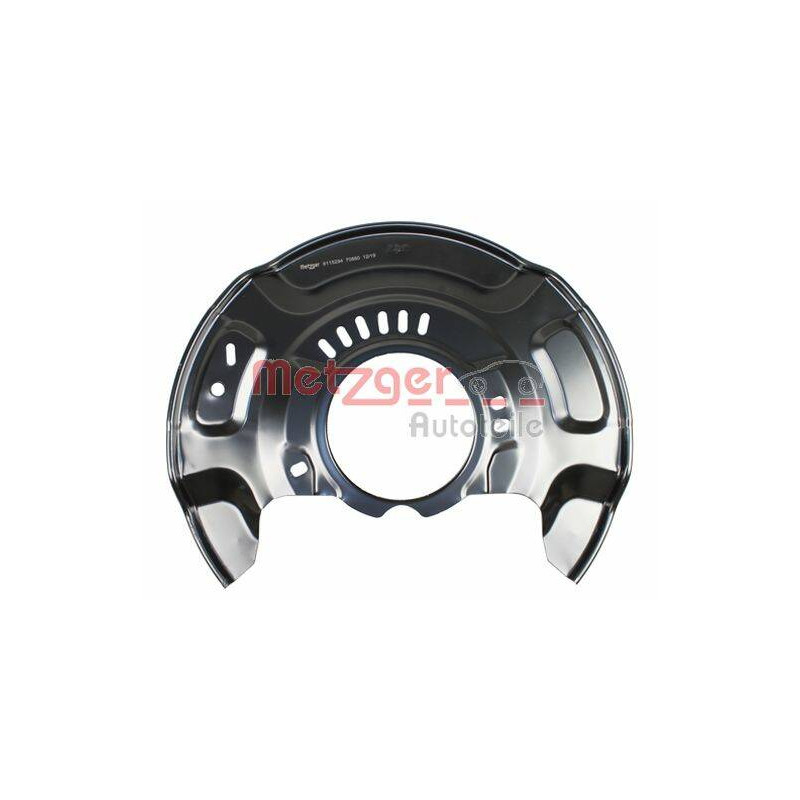 METZGER Ochranný plech proti rozstreku, Brzdový kotúč 6115294