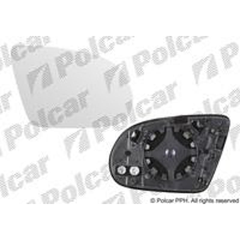 POLCAR Sklo vonkajšieho zrkadla s držiakom 1330555E