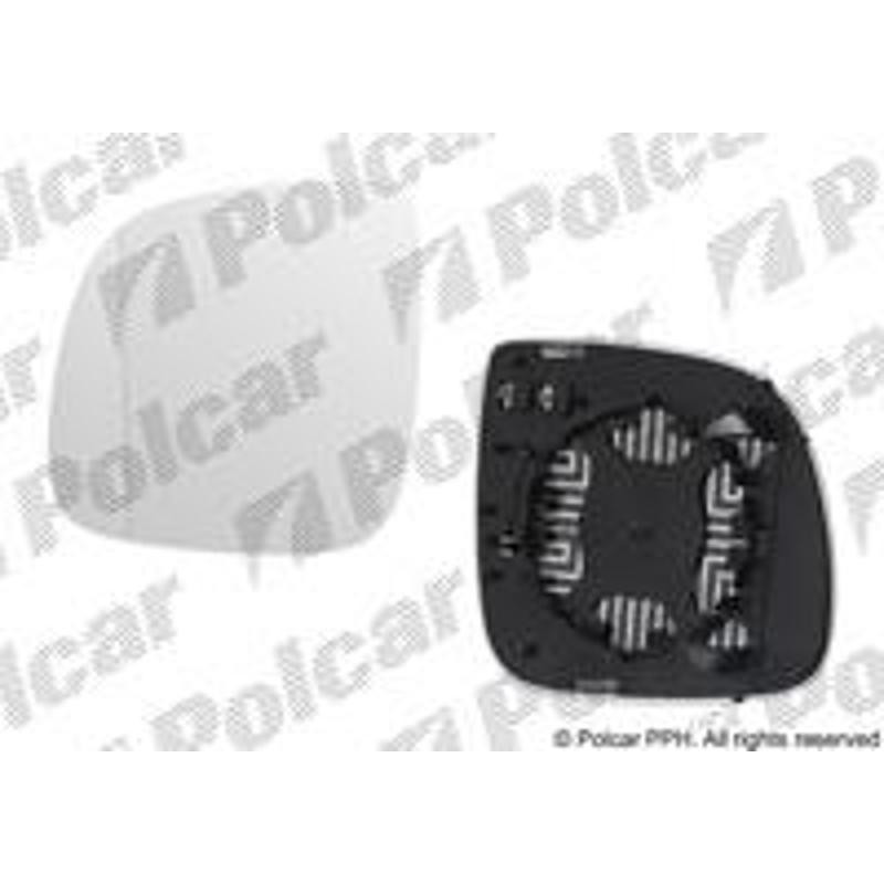 POLCAR Sklo vonkajšieho zrkadla s držiakom 1370545E