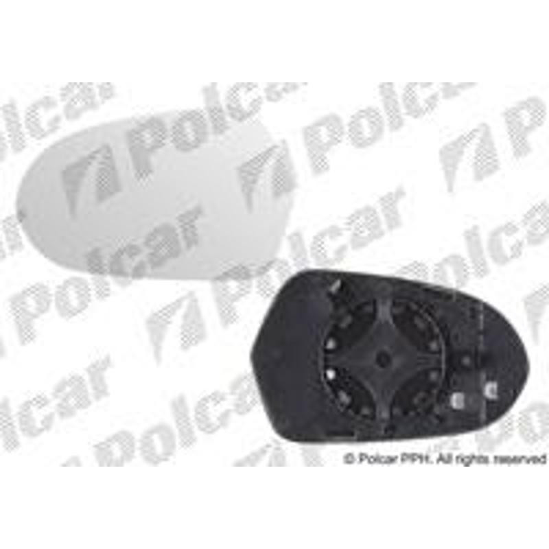 POLCAR Sklo vonkajšieho zrkadla s držiakom 13E1546E
