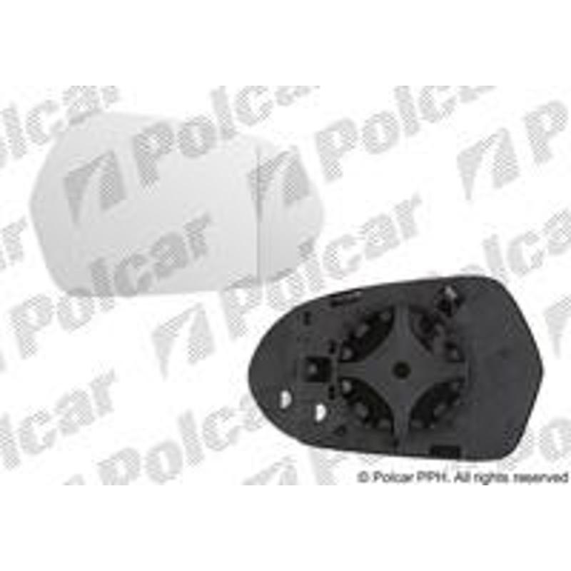 POLCAR Sklo vonkajšieho zrkadla s držiakom 13E1555E